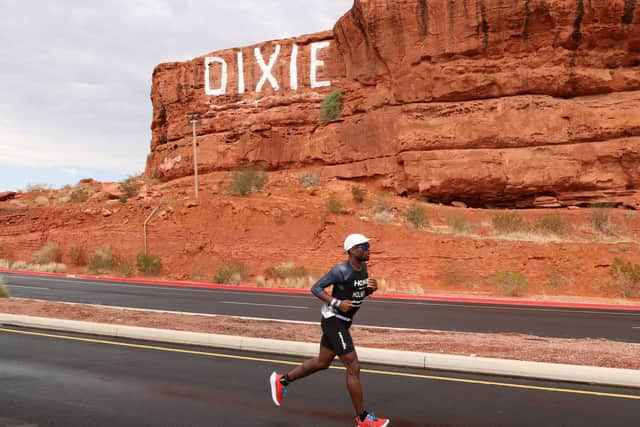 Neurodiverse athlete Sam Holness. Photo: Ezra Shaw/Getty Images for IRONMAN