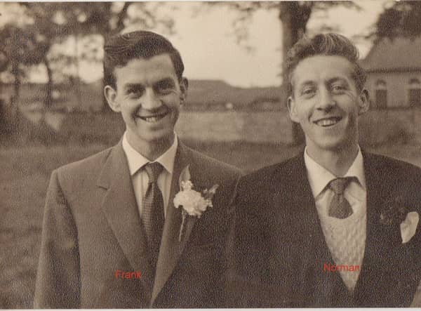 Frank Burton (left) with brother Norman Credit: family handout