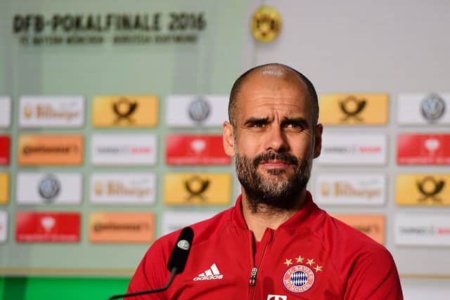 Pep Guardiola knows Erik ten Hag from his time at Bayern Munich. Credit: Getty.