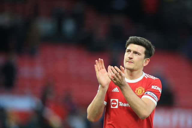 Harry Maguire can be pleased with his performance after a difficult week with England. Credit: Getty.