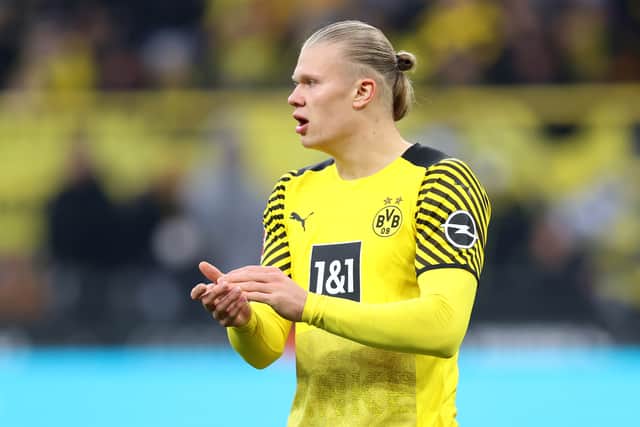 Haaland has scored 82 goals in 86 appearances for Dortmund. Credit:; Getty. 