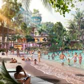 How the beach at Therme Manchester could look