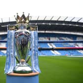 The Premier League trophy. 