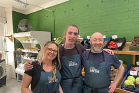 Emma Bentham, Chris Williams and Julian Dearlove from Village Greens in Prestwich Credit: LDRS