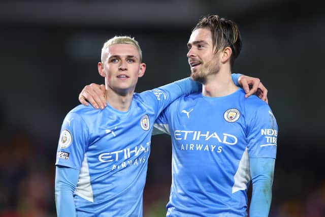 Foden and Grealish start on the bench for City. Credit Getty.