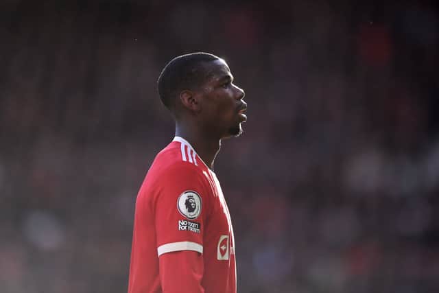 Pogba is amongst three midfielders out of contract at United at the end of the season. Credit: Getty. 