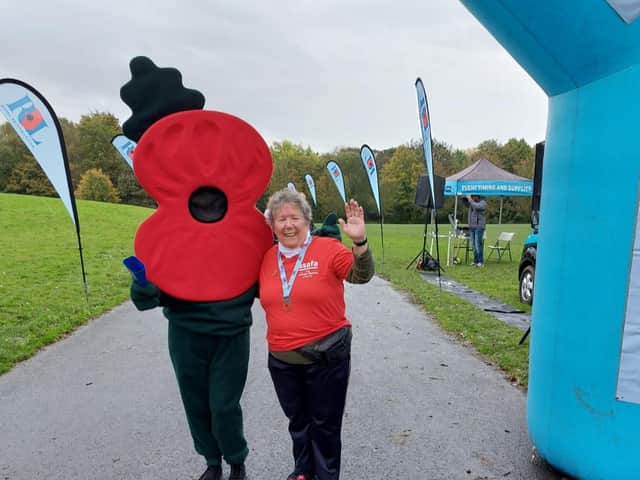 Denise Calladine doing a Poppy Run
