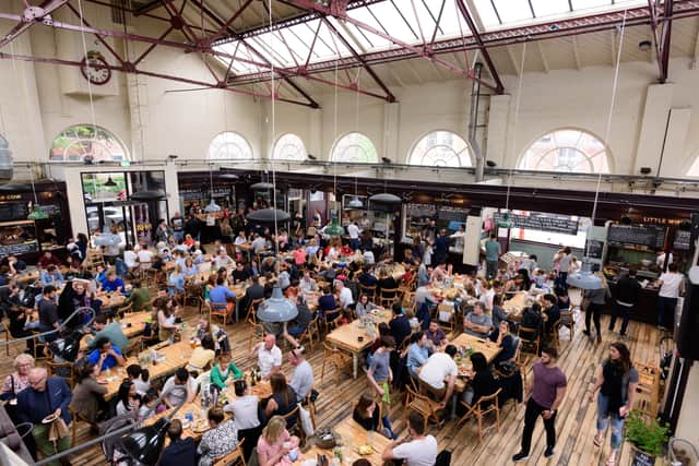 <p>Altrincham market hall was hailed by Sunday Times judges Credit: Marketing Manchester</p>