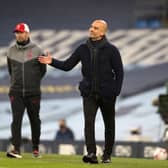Manchester City host Liverpool in the Premier League on Sunday. Credit: Getty.
