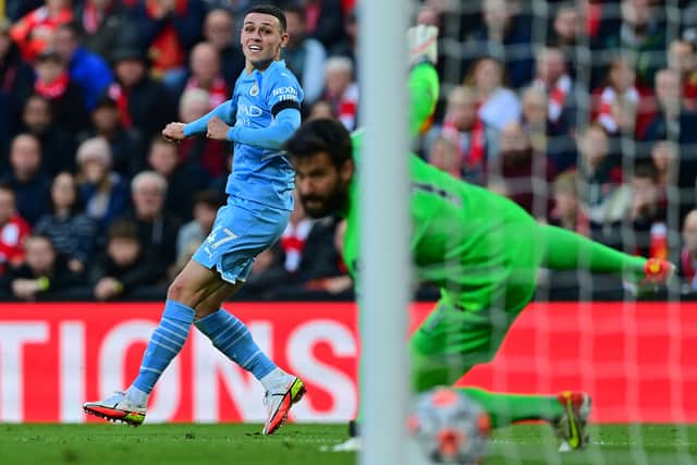 Phil Foden scored the last time the two sides met. Credit: Getty.