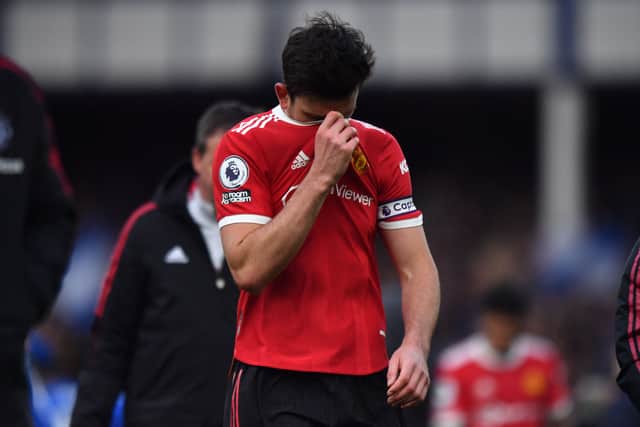 Maguire has come under criticism for his poor form for United this season. Credit: Getty. 