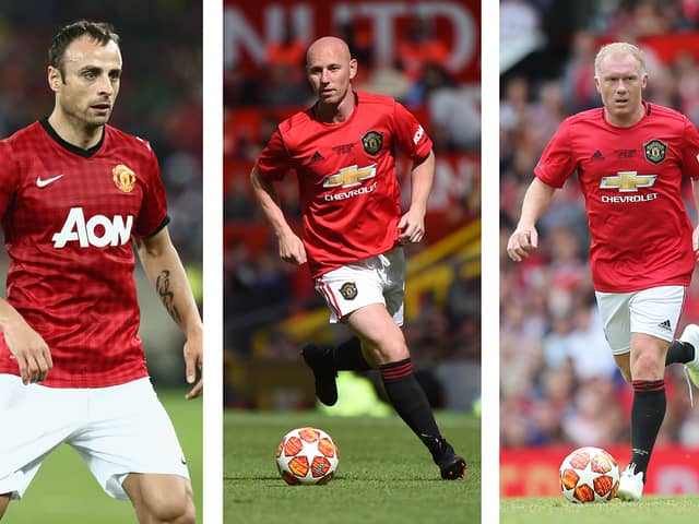 Man Utd legends game to feature Berbatov, Butt and Scholes Credit: Getty composite