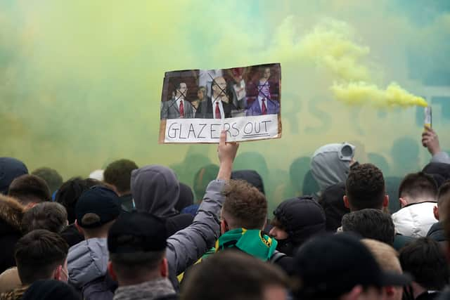 We can expect similar scenes this weekend at Old Trafford. Credit: Getty.