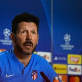 Diego Simeone has said his team’s style will not change for Wednesday’s second leg. Credit: Getty.