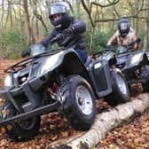 Quad Biking at Adventure Now, based at Botany Bay Woods in Salford. Credit: Adventure Now