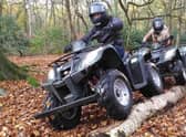 Quad Biking at Adventure Now, based at Botany Bay Woods in Salford. Credit: Adventure Now