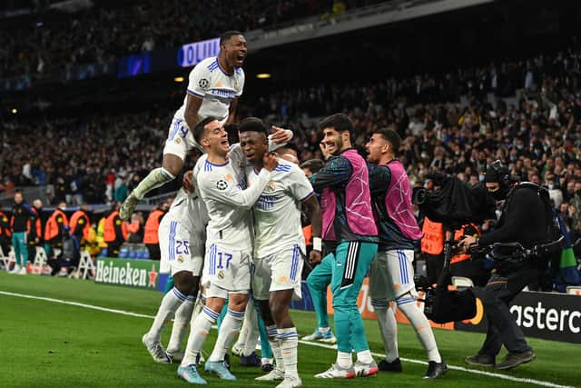 Real Madrid lost 3-2 in the second leg against Chelsea, but qualified for the semi-finals on aggregate. Credit: Getty.