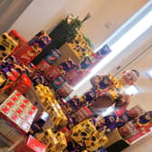 Archie Musgrave with some of the many Easter eggs he is donating in 2022 