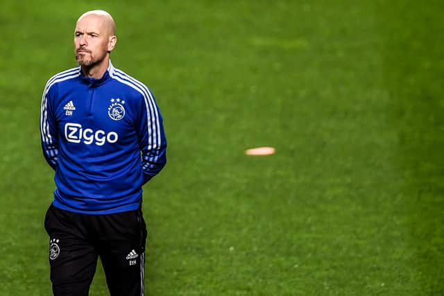 Ten Hag will take charge of Saturday’s KNVB final. Credit: Getty.