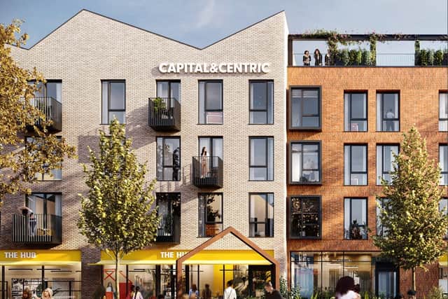 The Farnworth plans include retail and leisure units Credit: Capital and Centric