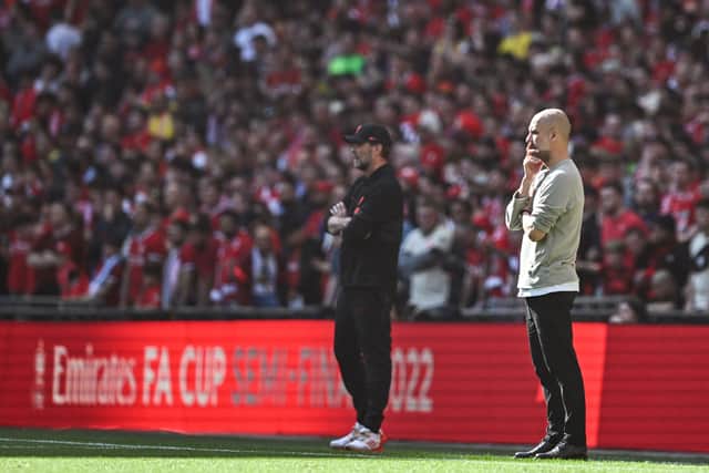 Pep Guardiola said Liverpool have a greater squad depth at present. Credit: Getty.