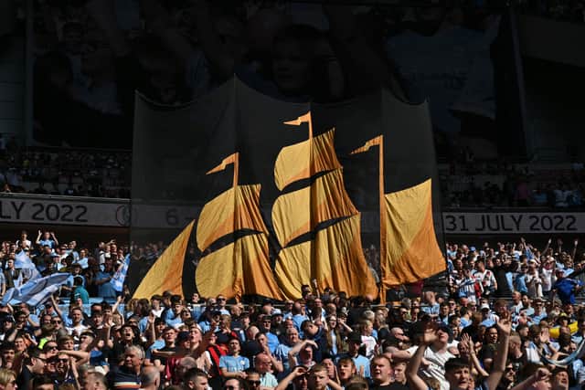 A minority of Manchester City fans failed to remain silent at Wembley to mark the Hillsborough anniversary. Credit: Getty.