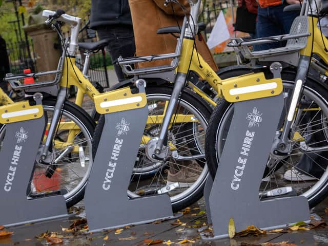 Thousands of people have been hiring the bikes and the scheme will expand further this year. Photo: TfGM