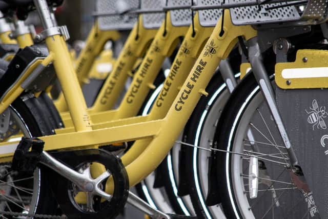 Greater Manchester’s cycle hire scheme has racked up 100,000km. Photo: TfGM