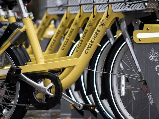 Greater Manchester’s cycle hire scheme has racked up 100,000km. Photo: TfGM