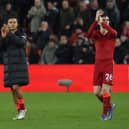 Thiago and Andrew Robertson could be dropped for Liverpool vs Manchester United. Credit: Getty.