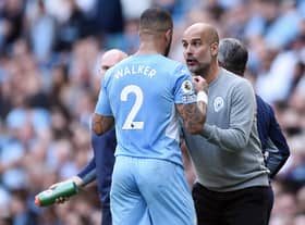 Pep Guardiola could be short of options when Manchester City host Brighton & Hove Albion. Credit: Getty.