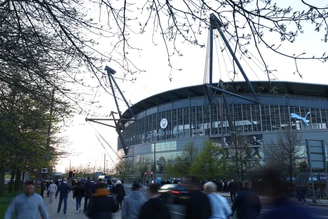It’s a lovely spring evening at the Etihad. Credit: Getty.