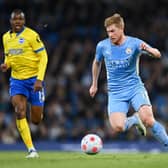 Kevin De Bruyne impressed again as Manchester City beat Brighton on Wednesday. Credit: Getty.