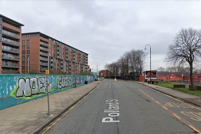 The incident happened on Pollard Street, Ancoats Credit: Google