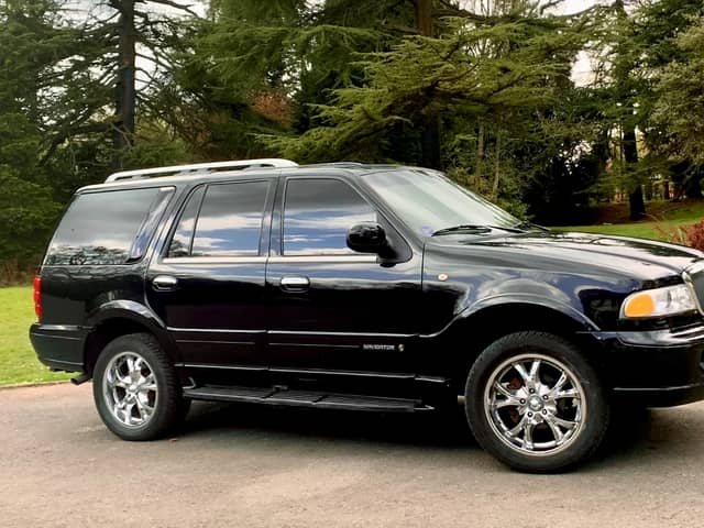 A 20-year-old Lincoln Navigator once owned by David Beckham Credit: Mullock's Auctioneers / SWNS