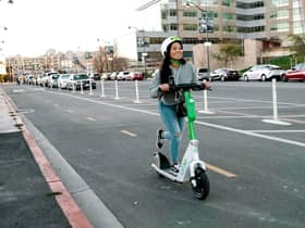 A Lime E-scooter in action Credit: via Words and Pixels PR