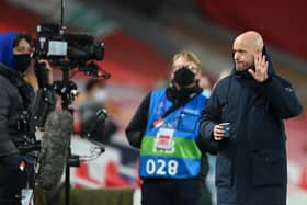 ten Hag reacts to cameras ahead of 2020 Champions League fixture