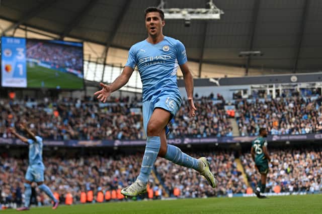 Rodri scored Manchester City’s third goal in the win over Watford. Credit: Getty
