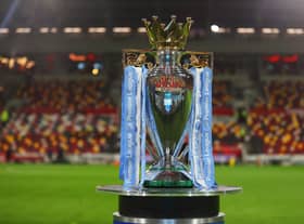 Premier League trophy Credit: Getty 