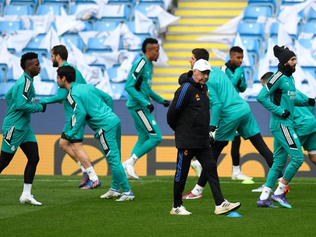 Carlo Ancelotti spoke about two advantages Real Madrid have in the Champions League. Credit: Getty.