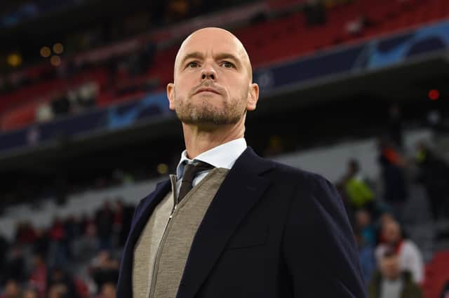 Ten Hag is on the verge of winning the Dutch title with Ajax. Credit: Getty. 