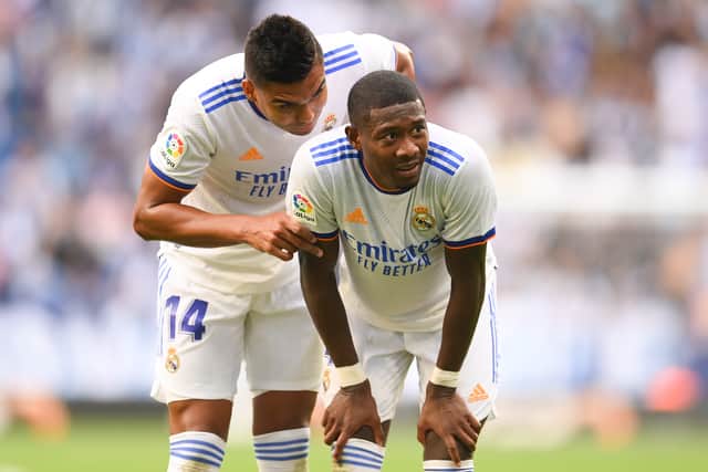 David Alaba and Casemiro could return for the clash at the Bernabeu. Credit: Getty.