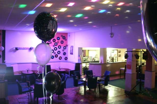 The function room at the community centre