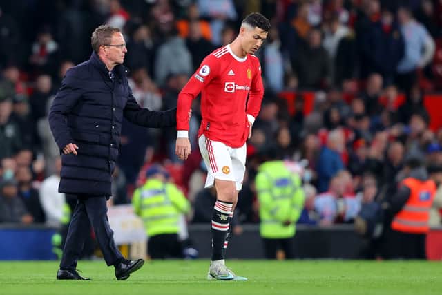 Cristiano Ronaldo rescued a point for Manchester United at Old Trafford. Credit: Getty