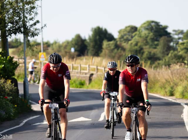 Riders taking part in a previous Tour de Manc. Photo: Sean Cahill