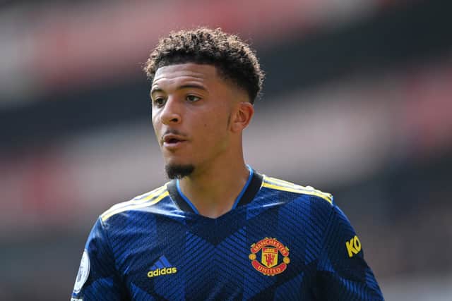 Jadon Sancho may not play again for United this season due to illness. Credit: Getty.