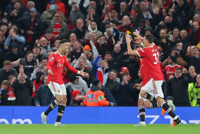Cristiano Ronaldo scored for United in the draw with Chelsea. Credit: Getty.
