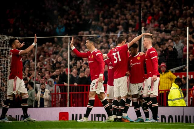 United’s hopes of a top four finish are all but over despite win over Brentford on Monday. Credit: Getty. 
