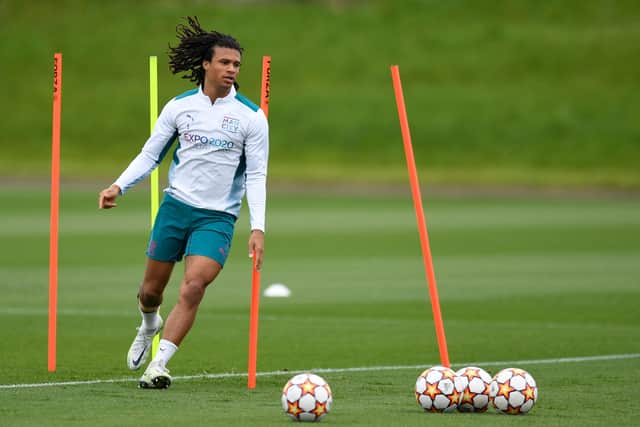 Nathan Ake was also involved in training on Tuesday morning. Credit: Getty.