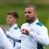 Kyle Walker trained with Manchester City again. Credit: Getty.